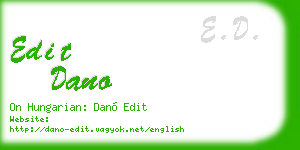 edit dano business card